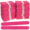 thumbnail image 1 of CraftySticks- 1000 Pack, 6 Inch Pink Color, Jumbo Wood Popsicle Sticks for Crafts, Home, School Art, Building, Learning, Wood Tongue Depressor Size, 1 of 5