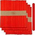thumbnail image 1 of CraftySticks- 200 Pack 4.5 Inch Red Painted Popsicle Sticks, Wood Craft Sticks for Crafts, Learning and STEM Basics, 1 of 4