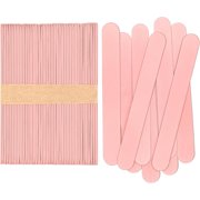 CraftySticks- 600 Pack 6 Inch Pastel Pink Painted Wood Craft Sticks, Jumbo Popsicle Sticks for Crafts, Learning and STEM Basics