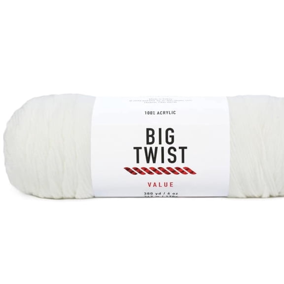Big Twist Value Yarn 2-Pack Bundle White