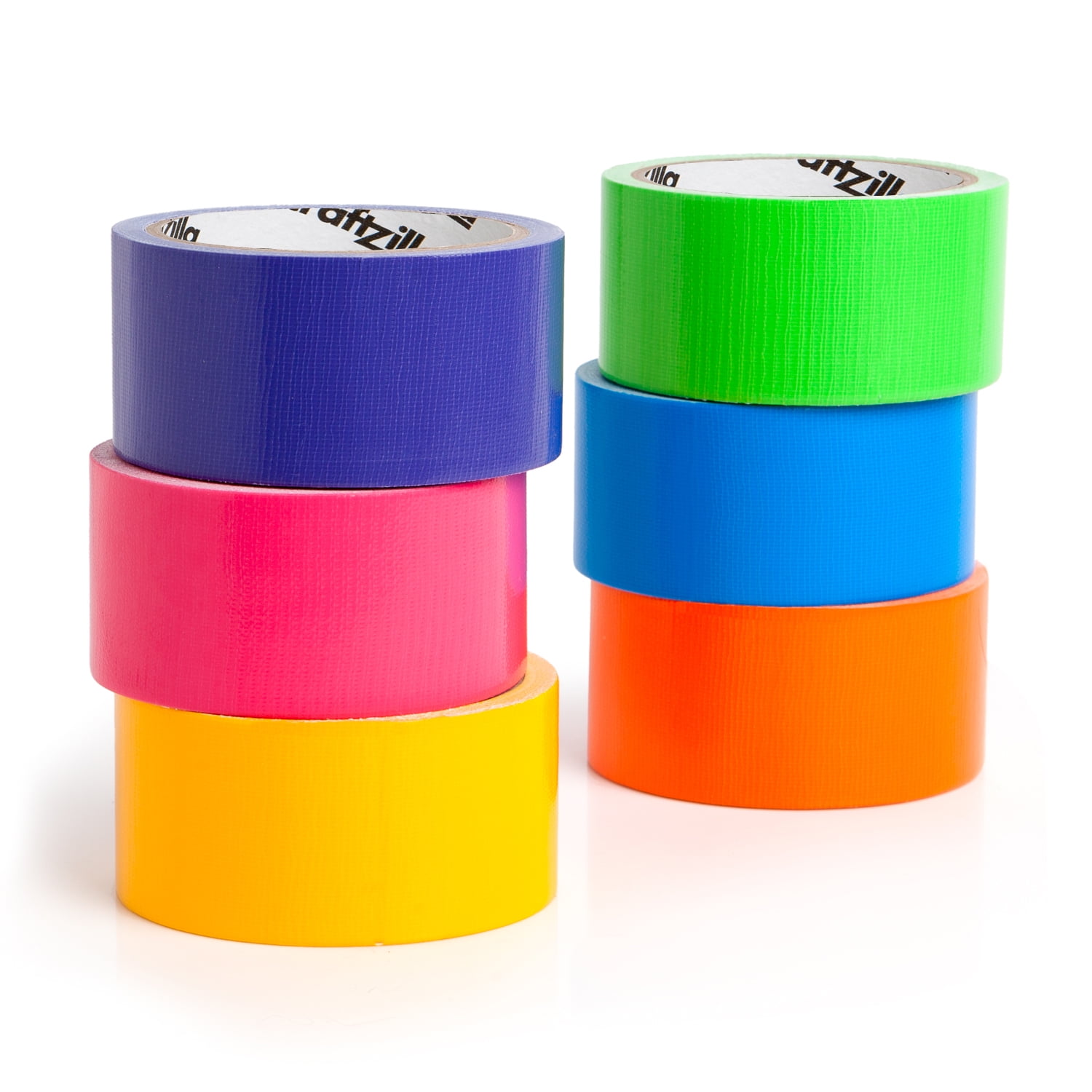 AMOGATO Colored Duct Tape - 1 inch x 10 Yards per Rolls,Multi-Color Duct Tapes, Rainbow Colored Duct Tape Great for DIY Art Home School Office