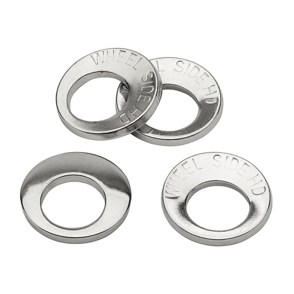 Cragar A-27225-4 Offset Hole Washer, Chrome, 4 Pack