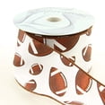 thumbnail image 1 of Craig Bachman Imports Wired Football Ribbon, 2.5" Wide, 1 of 5