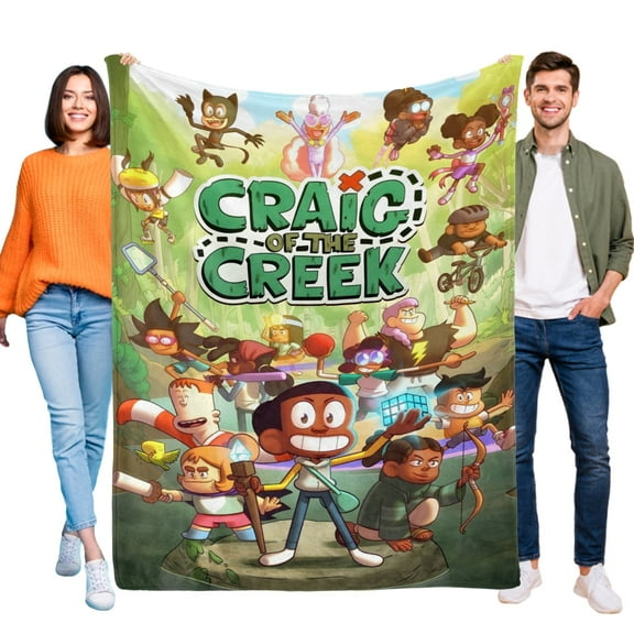 Craig Before the Creek Blanket for Kids, Soft Warm Flannel Throw Blanket for Boys Girls, 30x40 Inch Small Blanket for Sofa Couch Gifts Home Decor