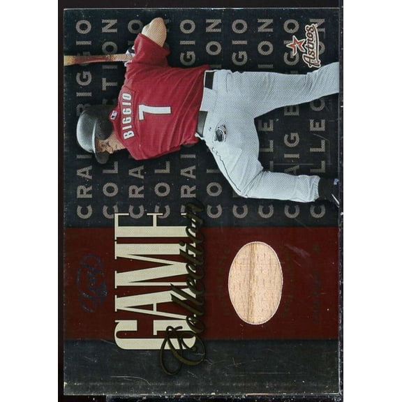 Craig Biggio Bat Card 2002 Leaf Game Collection #CBIB