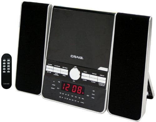 CRAIG CM427 MUSIC SYSTEM 3 PIECES CS SHELF SYSTEM WITH DUAL ALARM
