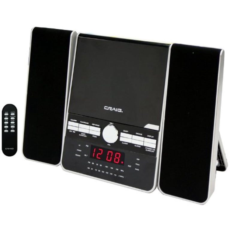 CRAIG CM427 MUSIC SYSTEM 3 PIECES CS SHELF SYSTEM WITH DUAL ALARM