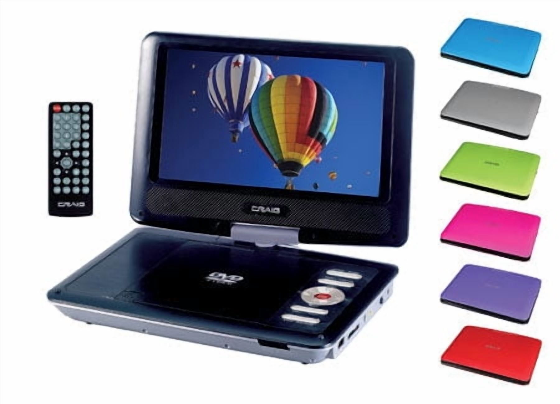 CRAIG CTFT713 PORTABLE DVD CD PLAYER 9INCH SWIVEL SCREEN - Walmart.com