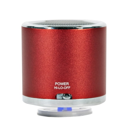 Craig CMA3532A-RD Aluminum Case Ultra Sound Portable Speaker in Red | Available in Black and Red | Built-In Rechargeable Battery | Great for On-The-Go and Outdoor Use |