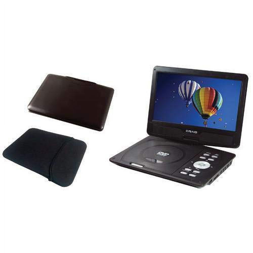 Craig Ctft751tkpl Purple Zebra 10 Inch Portable Dvd/cd