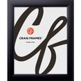 thumbnail image 1 of Craig Frames 12x36 Picture Frame - Black Style 1"WB3 1 Inch MDF Moulding - Wall Display Frame for Art, Posters, or Photos, 1 of 3