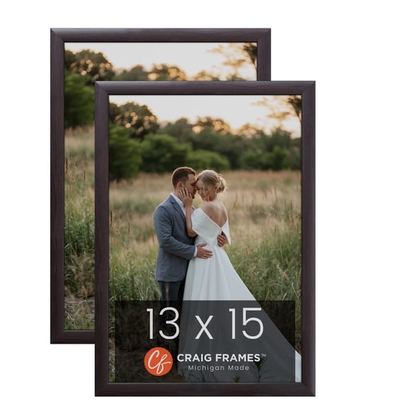 Craig Frames 13 x 15 inch Picture Frame Brazilian Walnut Brown, Set of Two