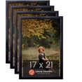 thumbnail image 1 of Craig Frames 17x21 Black Picture Frame 1-Inch Wide Smooth Black Gallery Rounded Moulding, Pack of 4, 1 of 5