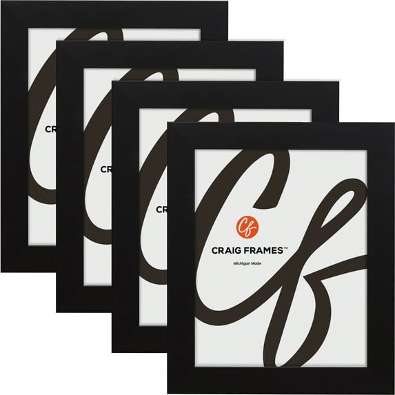 Craig Frames 18x24 Picture Frame - Black Style 76808-704 1.25 Inch MDF Moulding - Wall Display Frame for Art, Posters, or Photos