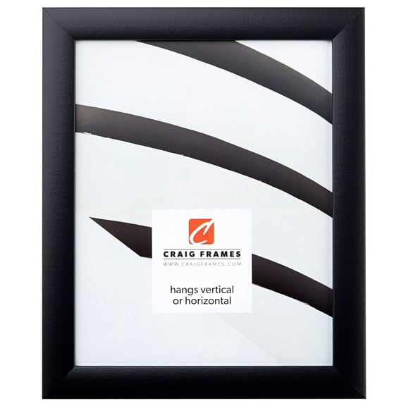 Craig Frames 19x25 Picture Frame - Black Style 1"WB3 1 Inch MDF Moulding - Wall Display Frame for Art, Posters, or Photos