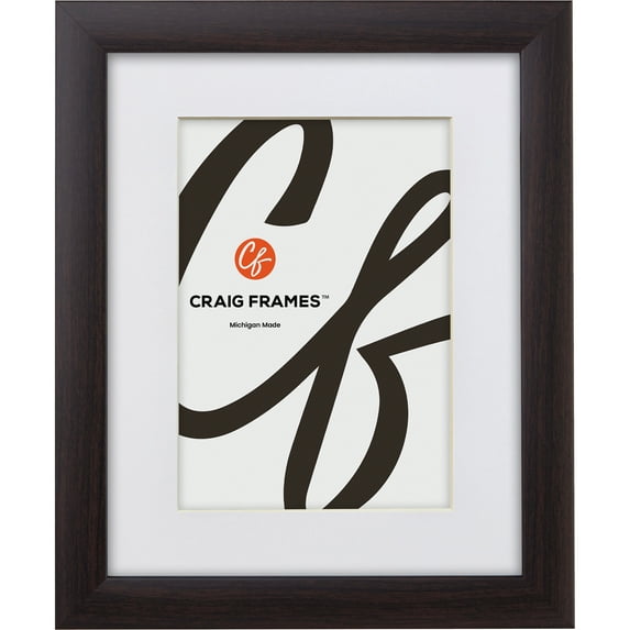 Craig Frames 20x24 inch Brazilian Walnut Brown Picture Frame Matted for a 16x20 Photo