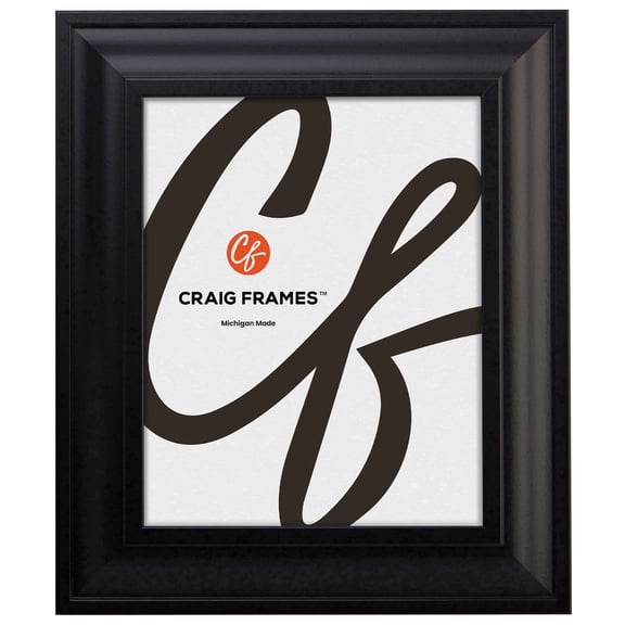 Craig Frames 21834700BK 14 by 31-Inch Picture Frame, Smooth Wrap Finish, 2-Inch Wide, Black