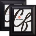 thumbnail image 1 of Craig Frames 21834700BK 16 by 20-Inch Picture Frame, Smooth Wrap Finish, 2-Inch Wide, Black, Set of 2, 1 of 1