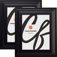 thumbnail image 1 of Craig Frames 21834700BK 17 by 23-Inch Picture Frame, Smooth Wrap Finish, 2-Inch Wide, Black, Set of 2, 1 of 1