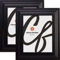 thumbnail image 1 of Craig Frames 21834700BK 20 by 24-Inch Picture Frame, Smooth Wrap Finish, 2-Inch Wide, Black, Set of 2, 1 of 5
