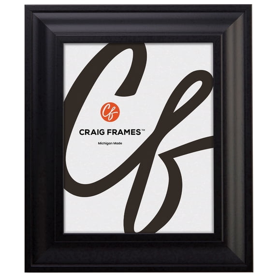 Craig Frames 21834700BK 23 by 24-Inch Picture Frame, Smooth Wrap Finish, 2-Inch Wide, Black