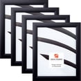 thumbnail image 1 of Craig Frames 22x28 Black Picture Frame 1-Inch Wide Smooth Black Gallery Rounded Moulding, Pack of 4, 1 of 5