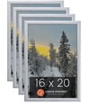 thumbnail image 1 of Craig Frames 23247018 16 x 20 Inch Picture Frame, Brushed Silver, Set of 4, 1 of 7