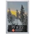 thumbnail image 1 of Craig Frames 23247018 Picture Frame, 16x22 inch, Brushed Silver, 1 of 6