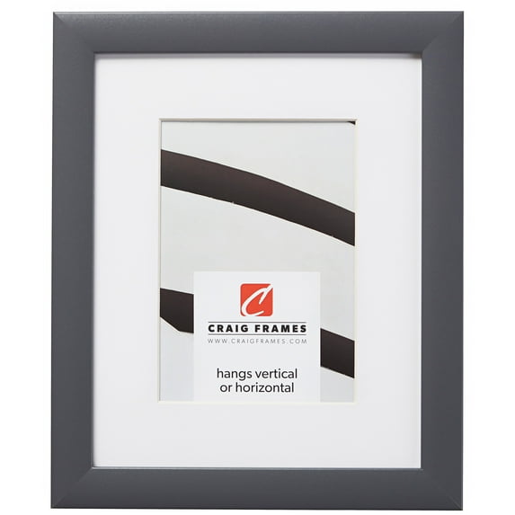 Craig Frames 23247635 11x17 inch Grey Picture Frame Matted for an 8x12 Photo