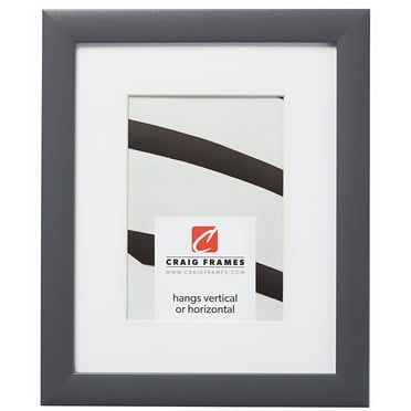 Craig Frames 23247635 16x16 inch Grey Picture Frame Matted for a 12x12 Photo