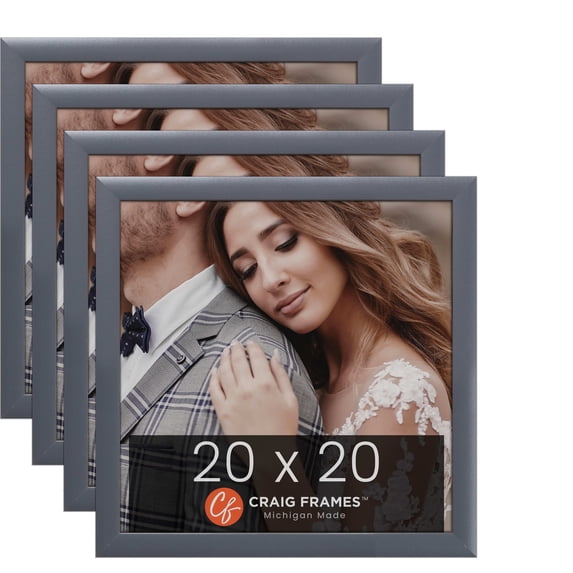 Craig Frames 23247635 20 x 20 Inch Picture Frame, Grey, Set of 4