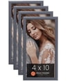 thumbnail image 1 of Craig Frames 23247635 4 x 10 Inch Picture Frame, Grey, Set of 4, 1 of 7
