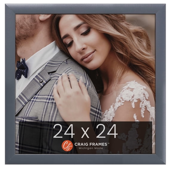 Craig Frames 23247635 Picture Frame, 24x24 inch, Grey