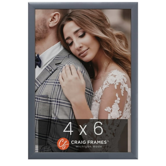 Craig Frames 23247635 Picture Frame, 4x6 inch, Grey