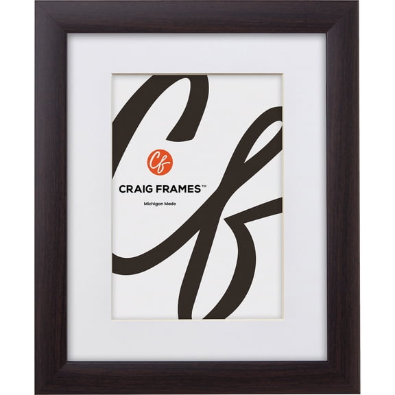 Craig Frames 24x32 inch Brazilian Walnut Brown Picture Frame Matted for a 20x28 Photo
