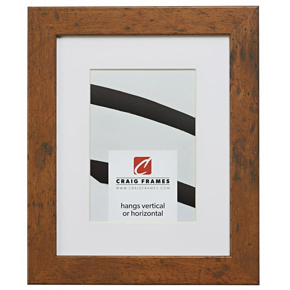 Craig Frames 26011 14x20 inch Light Walnut Brown Picture Frame Matted for a 11x17 Photo