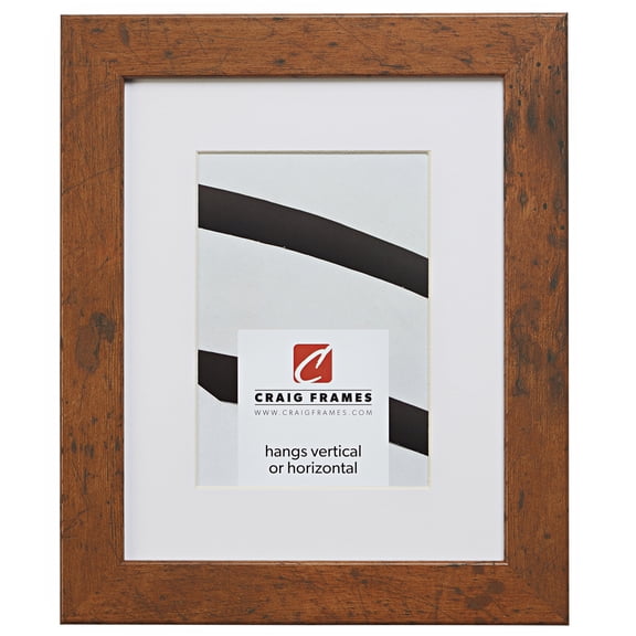 Craig Frames 26011 16x20 inch Light Walnut Brown Picture Frame Matted for a 11x14 Photo