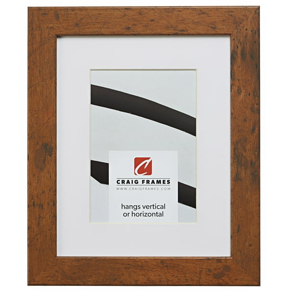 Craig Frames 26011 17x22 inch Light Walnut Brown Picture Frame Matted for a 13x19 Photo