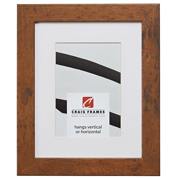 Craig Frames 26011 20x26 inch Light Walnut Brown Picture Frame Matted for a 16x22 Photo