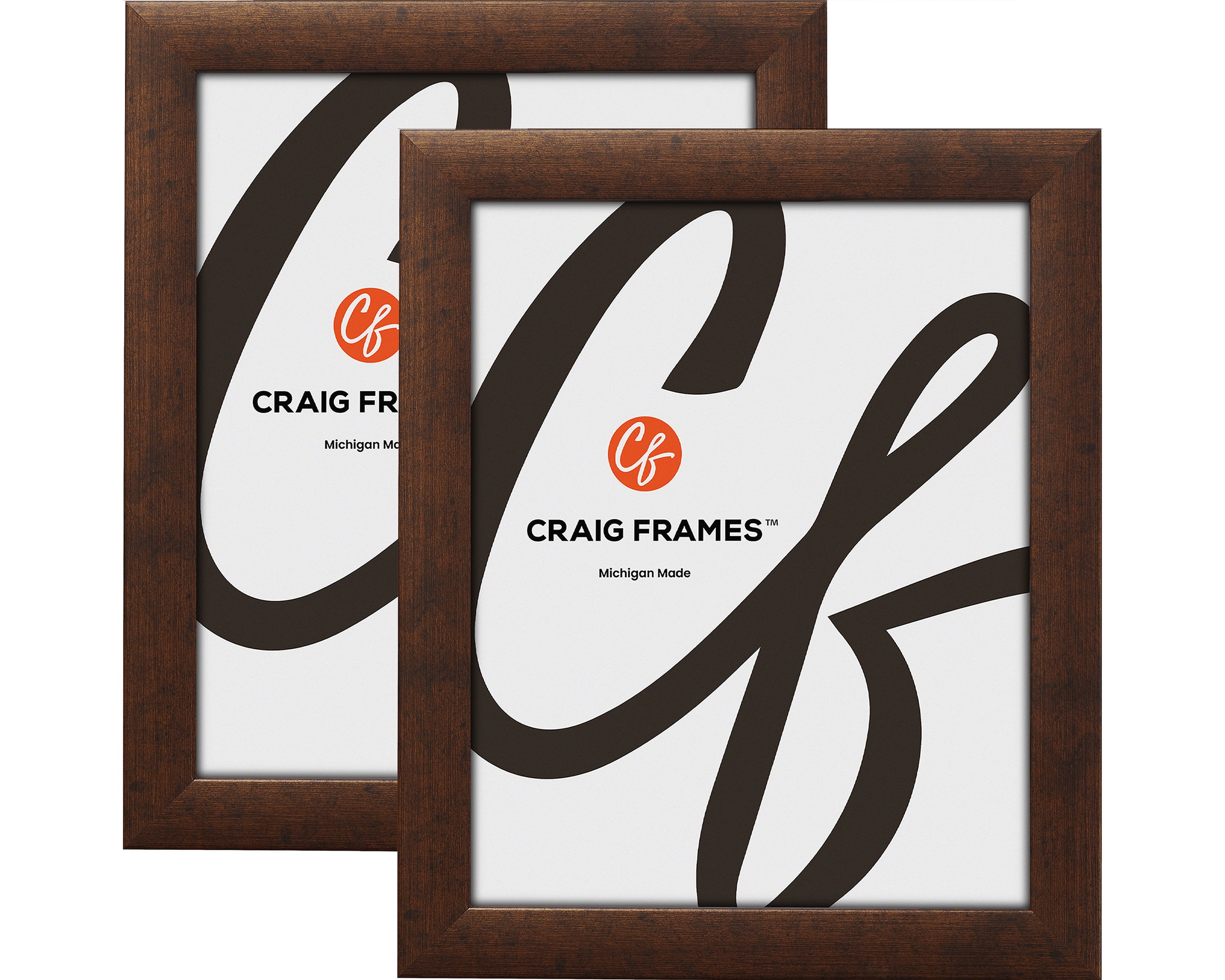 Craig Frames 28x28 Rustic Copper Picture Frame, Set of Two