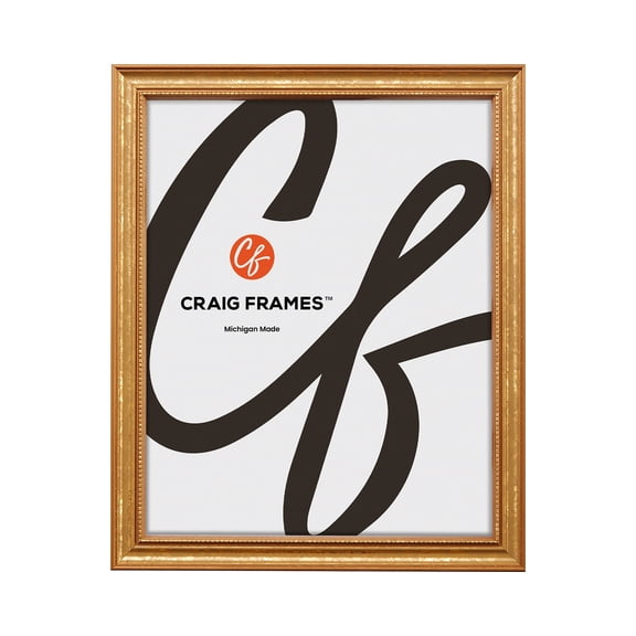 Craig Frames 314GD, 4x8 Picture Frame, Ornate Gold