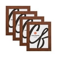 thumbnail image 1 of Craig Frames 6x8 inch Picture Frame Modern Dark Walnut Bauhaus Series, Set of Four, 1 of 5