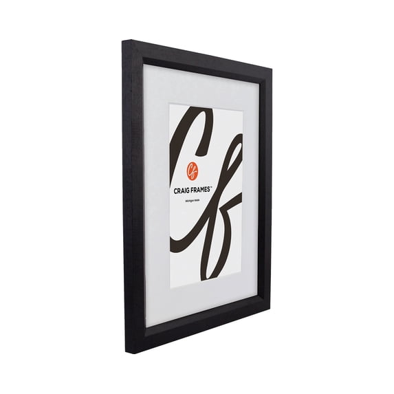 Craig Frames 7171610BK, 20x30 Picture Frame, Matted to Display a 16x24 Artwork, 0.825-Inch Wide, Solid Black