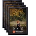 thumbnail image 1 of Craig Frames 8x13 Black Picture Frame 1-Inch Wide Smooth Black Gallery Rounded Moulding, Pack of 4, 1 of 5