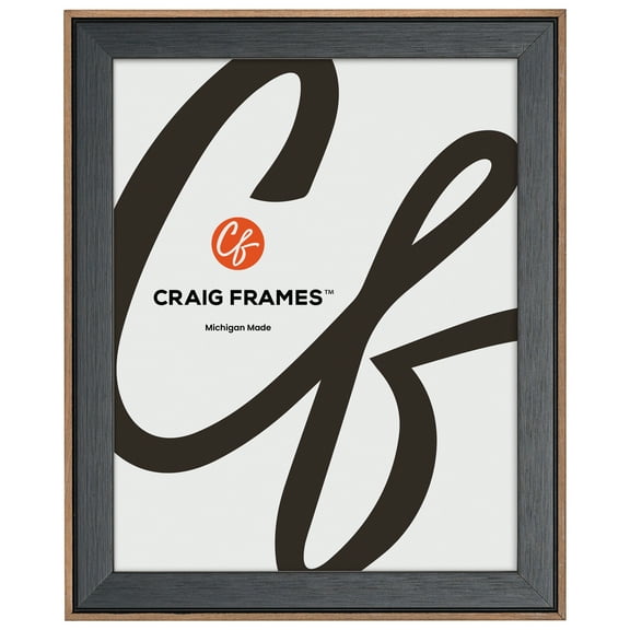 Craig Frames Acoustic, 13x17 Picture Frame, Forest Black