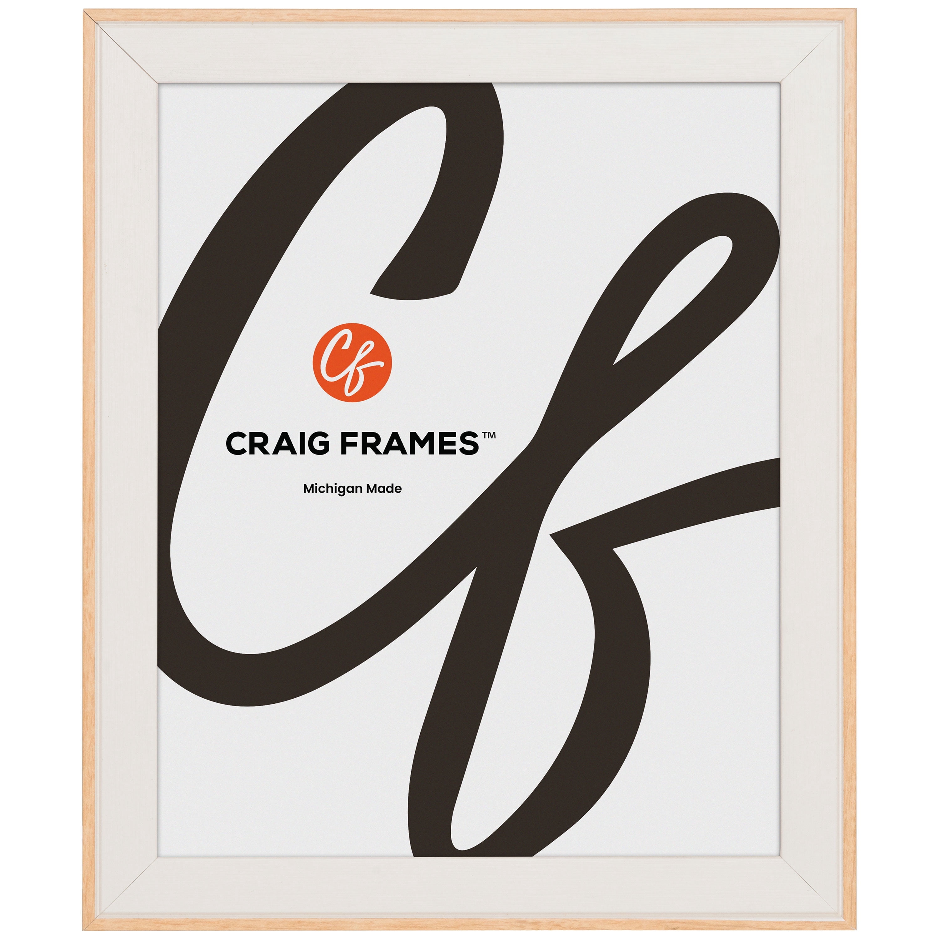 Craig Frames Acoustic, 18x24 Picture Frame, Classic White