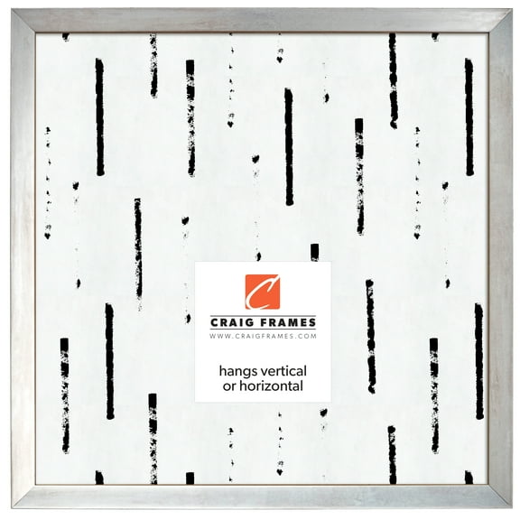 Craig Frames Alloy, 12x12 inch Picture Frame, Nickel