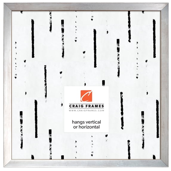 Craig Frames Alloy, 20x20 inch Picture Frame, Nickel