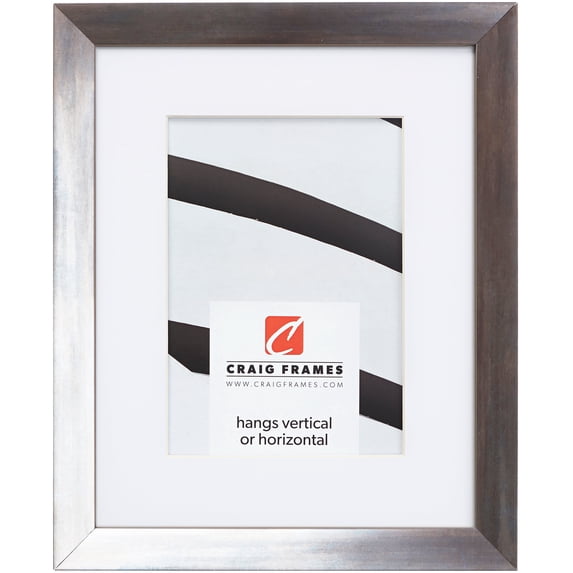 Craig Frames Alloy, 20x27 inch Picture Frame Matted for a 16x24 Photo, Gunmetal