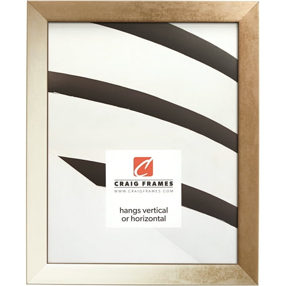 Craig Frames Alloy, 5x7 inch Picture Frame, Gold